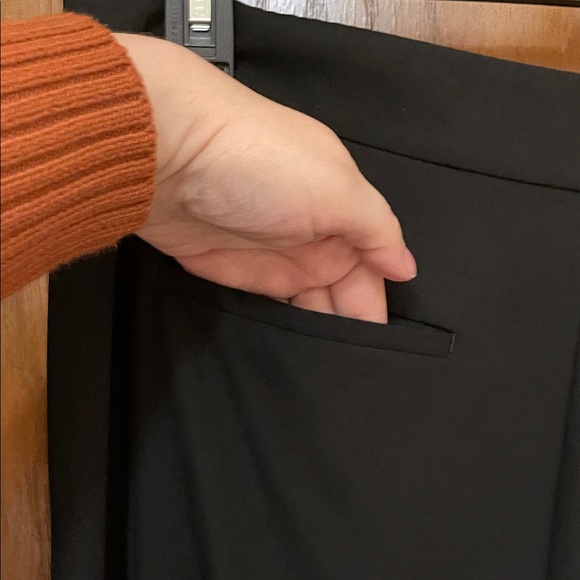 LOFT UEC Women’s Size 14 Black Dress Pants trousers with side detail 4 pockets - Picture 6 of 9